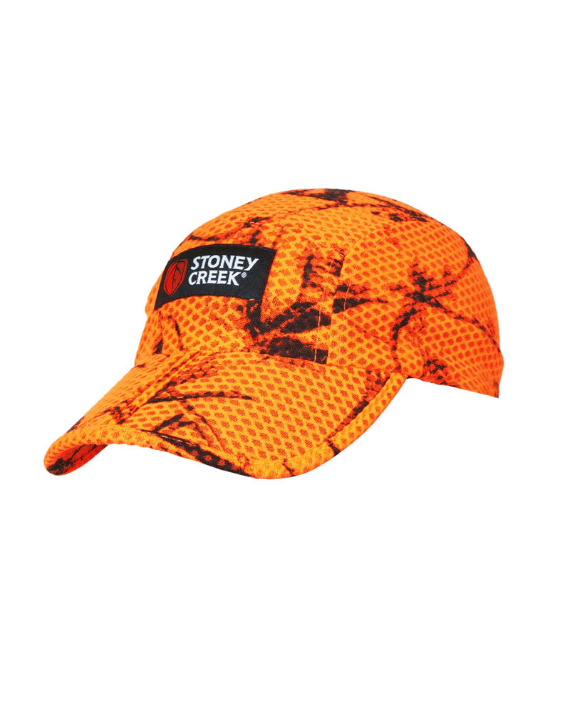 Split Peaked Airmesh Cap - Blaze Orange