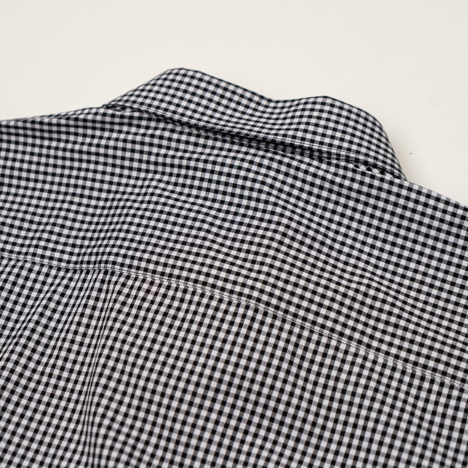 Women's Corporate Shirt Long Sleeve - Black Gingham